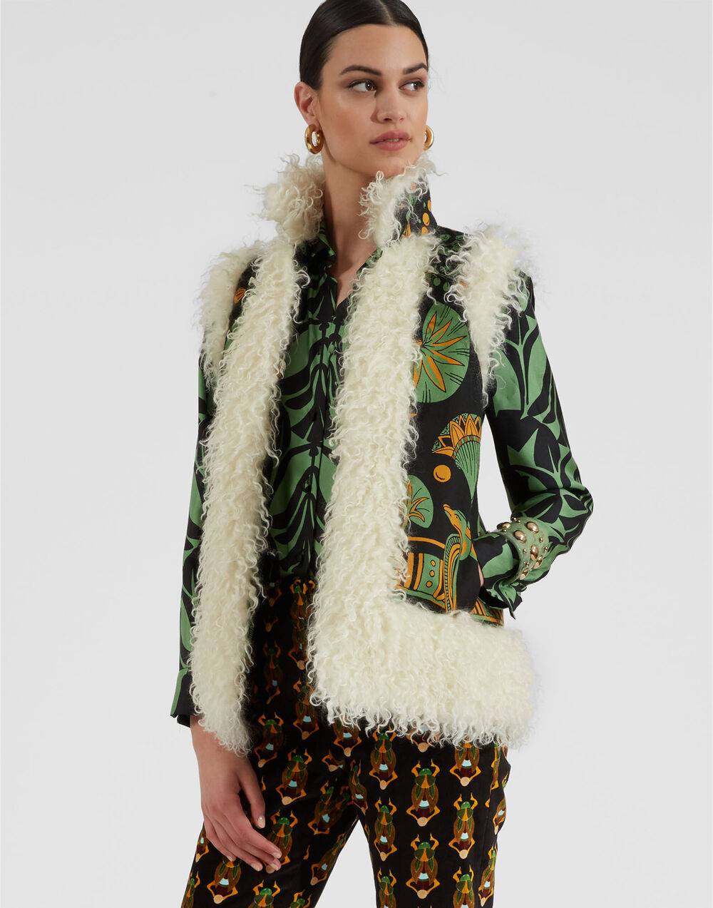 Sleeveless Folk Jacket - 2