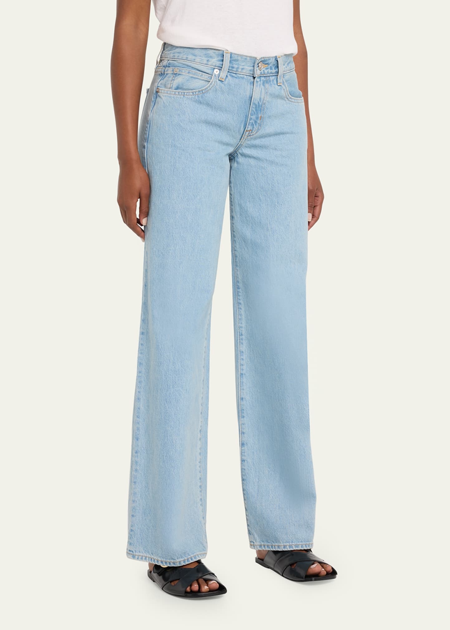 Mica Low-Rise Wide Relaxed Jeans - 4