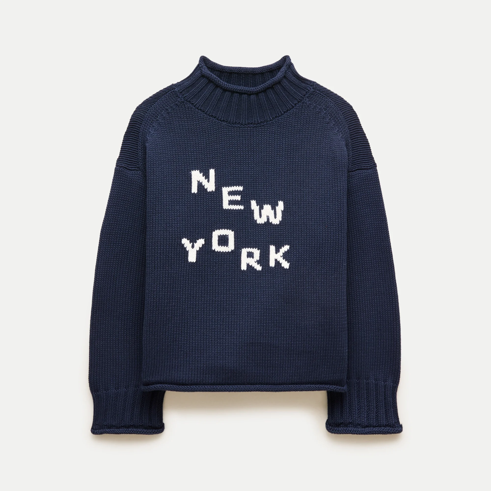 2025 Rollneck™ sweater with New York instarsia - 1