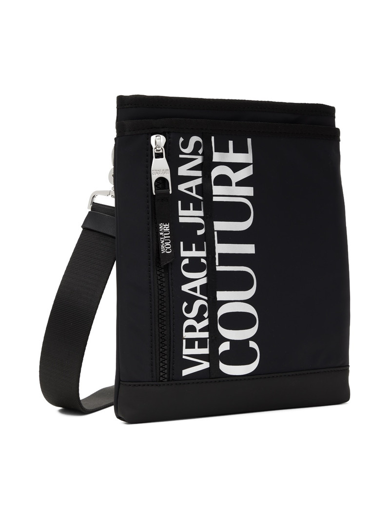 VERSACE JEANS COUTURE 로고 인쇄 crossbody 부대 outlook