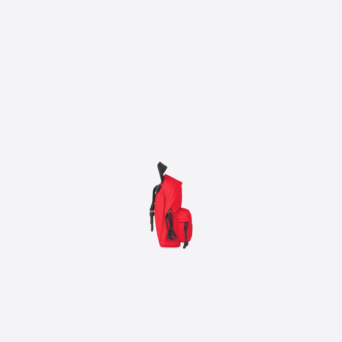 Men's Oversized Mini Backpack in Bright Red - 3