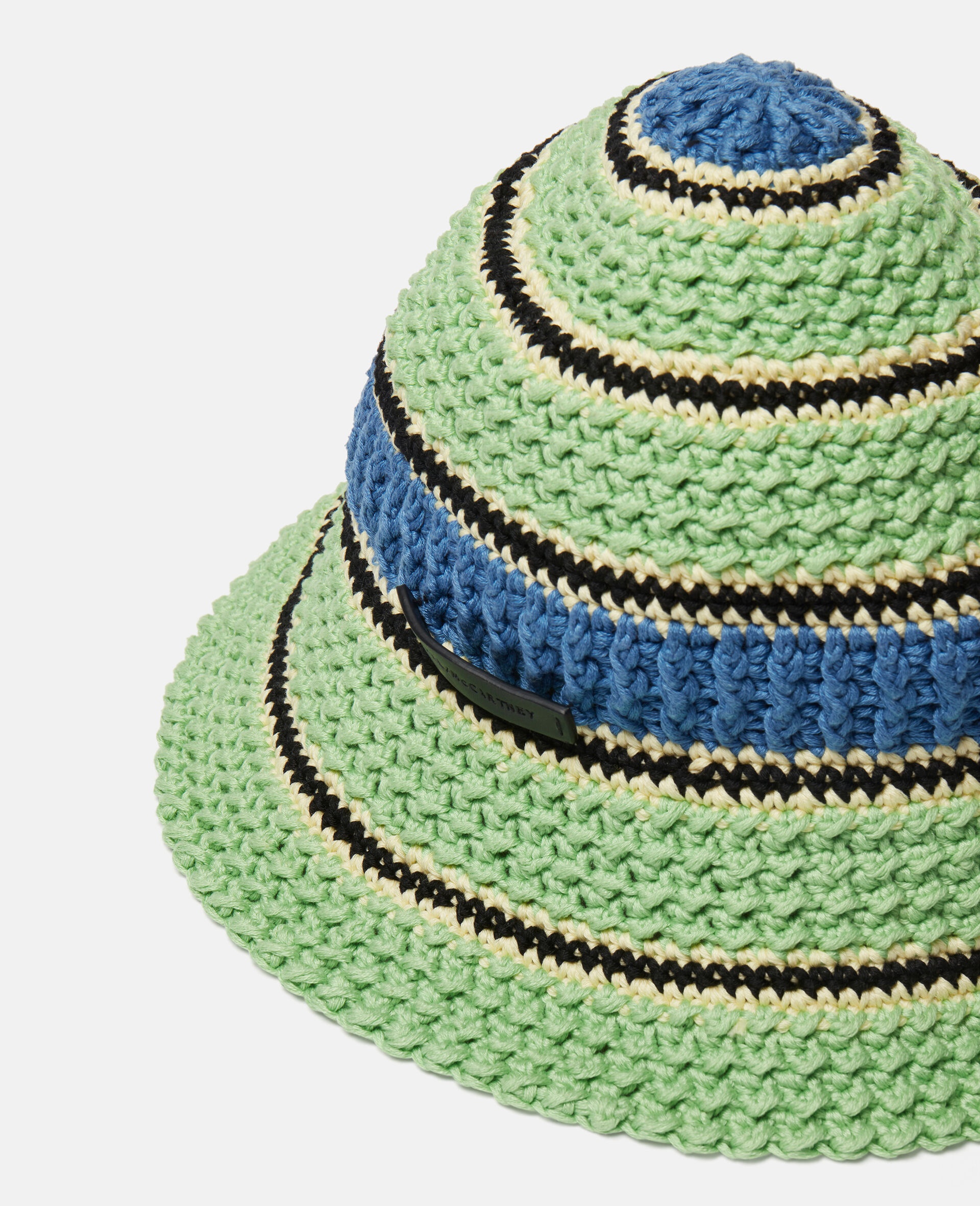 Logo Cotton Crochet Bucket Hat - 4