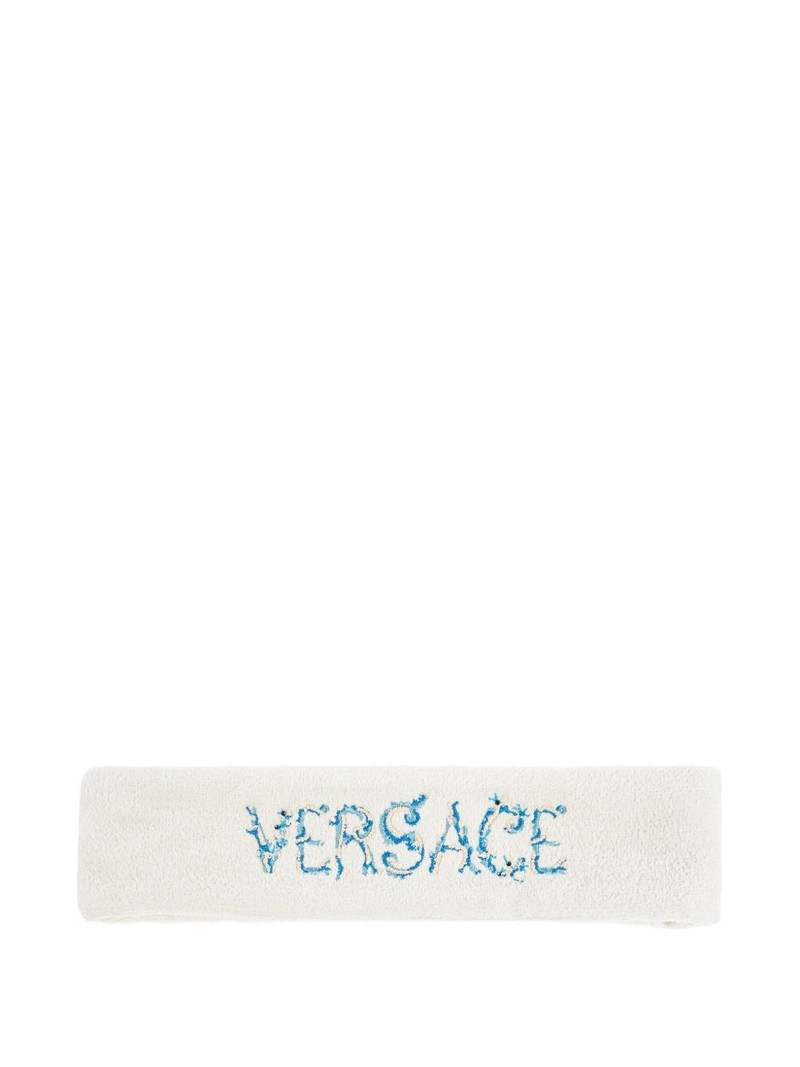 logo-embroidered headband 1