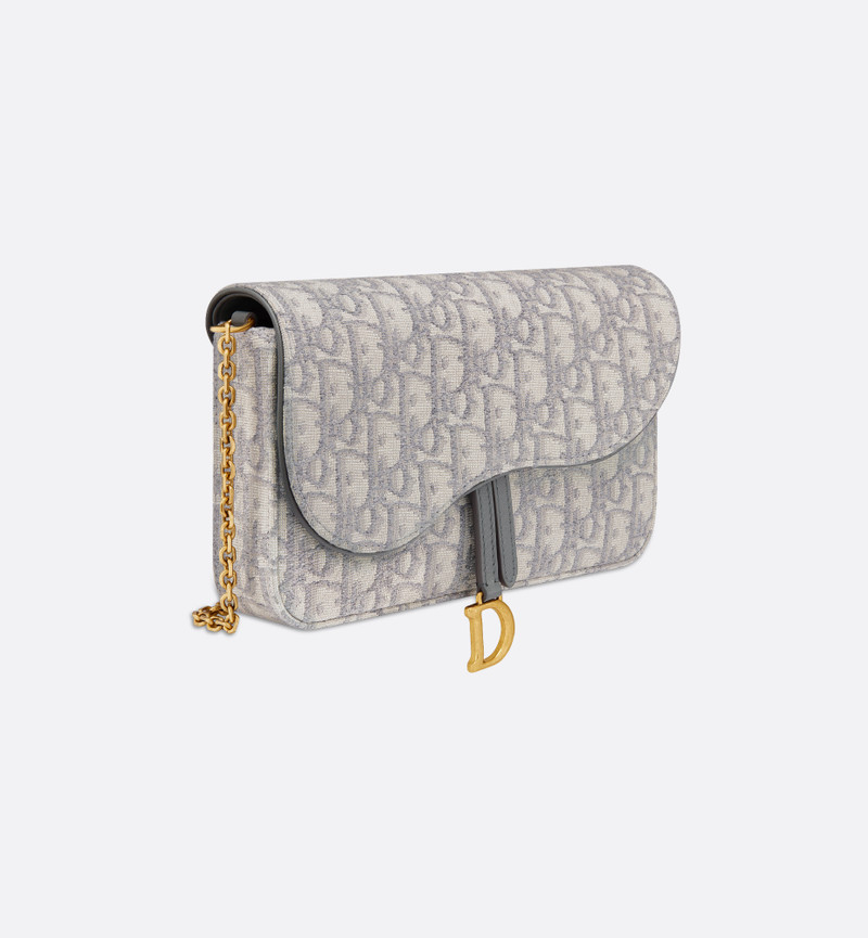 Dior Saddle Pouch with Chain outlook