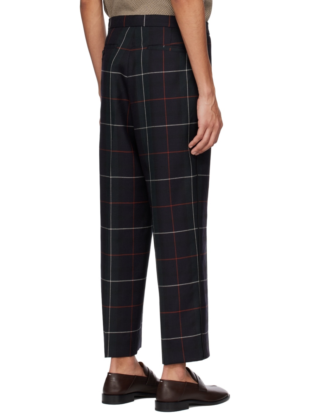 Black Check Trousers - 3