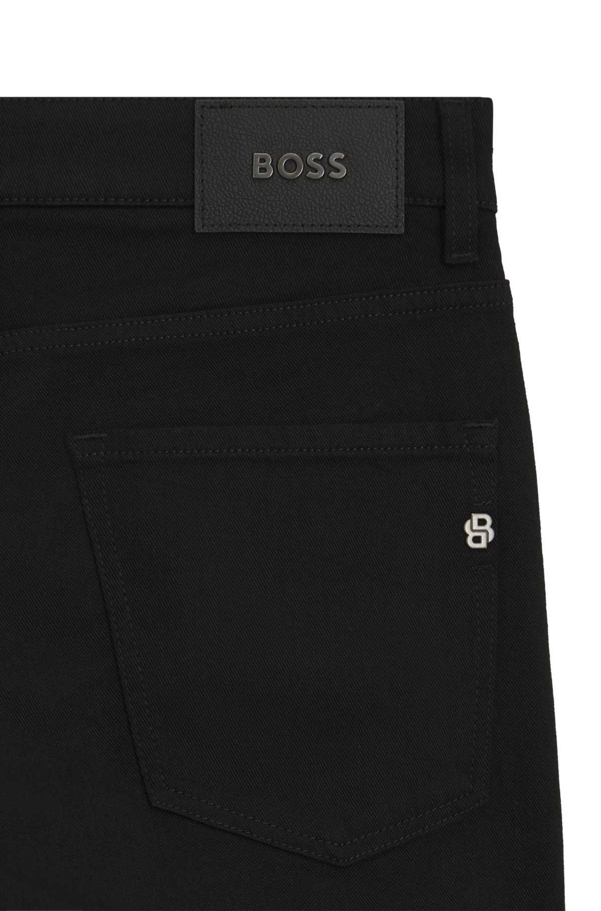 DELAWARE SLIM-FIT JEANS IN BLACK-BLACK ITALIAN DENIM - 6