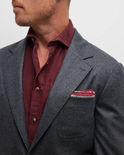 Brunello Cucinelli Men's Wool Flannel Patch-Pocket Suit outlook