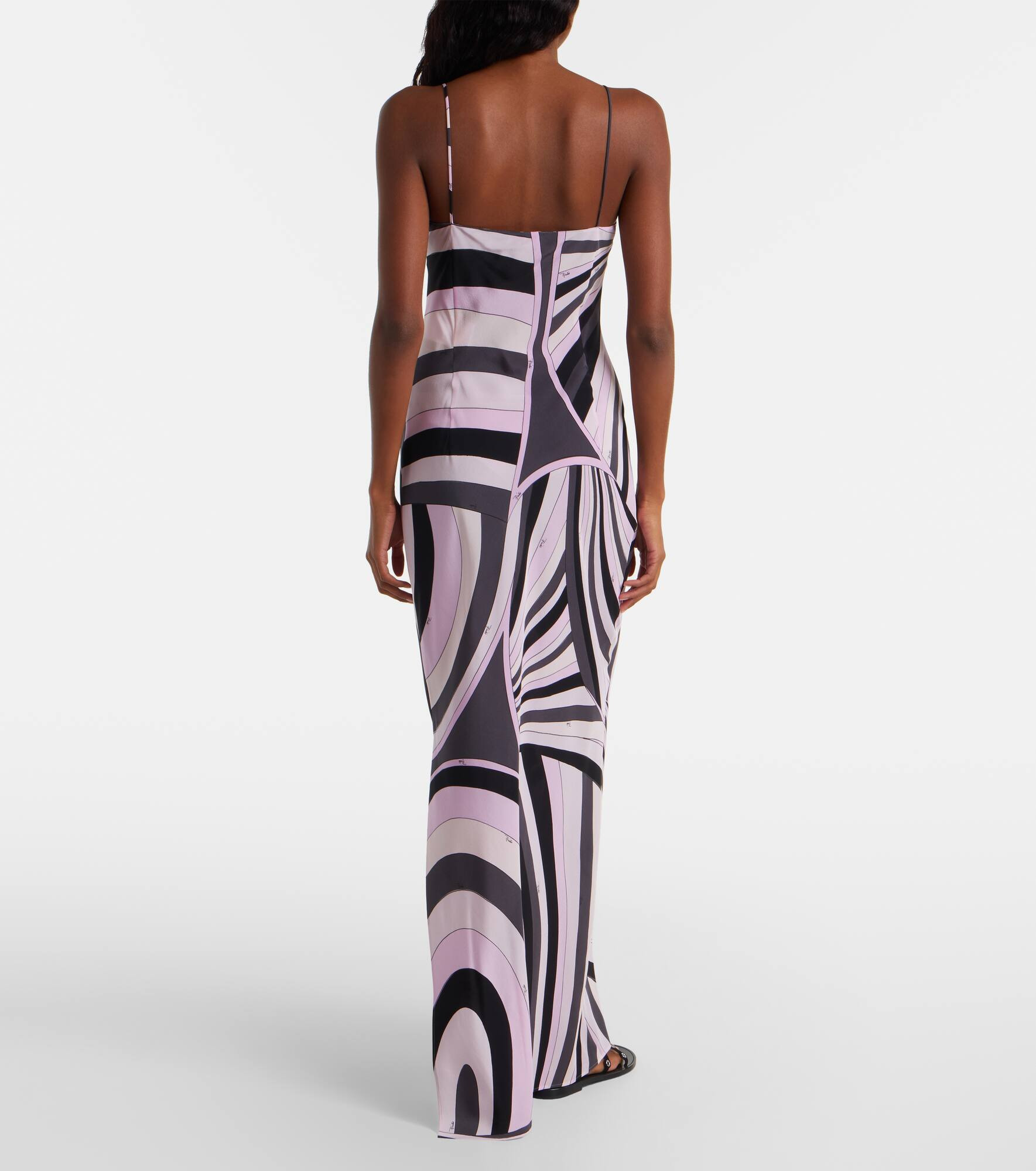 Iride silk crêpe de chine slip dress - 3