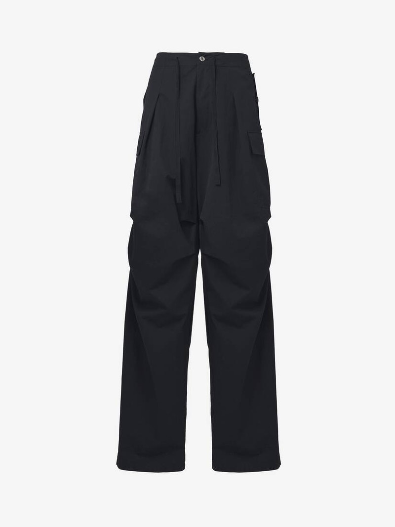 Pleated Cargo Trousers 1