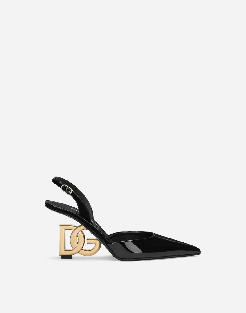 Patent leather slingbacks 1