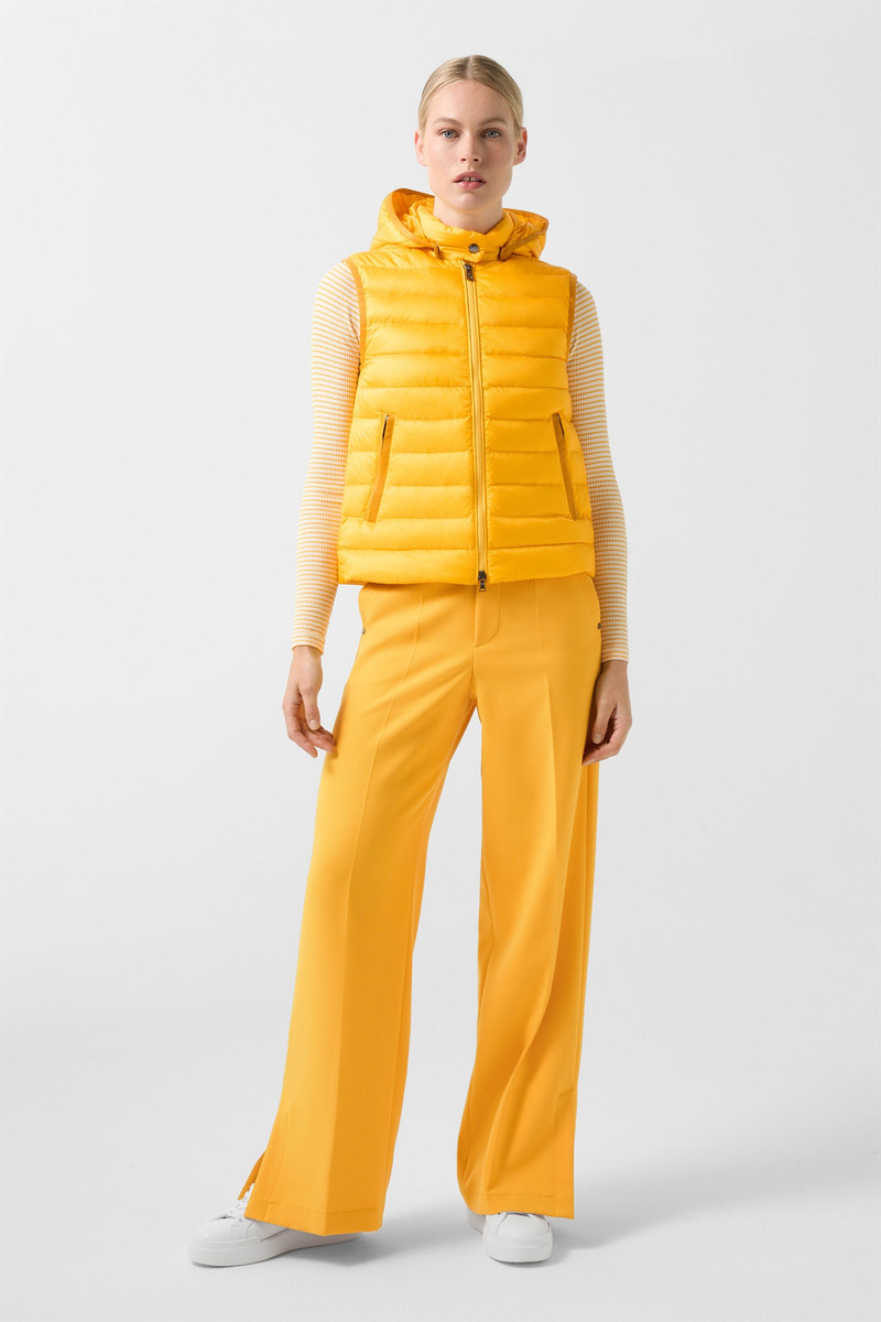 BOGNER Tayra Lightweight down vest in Mustard yellow outlook