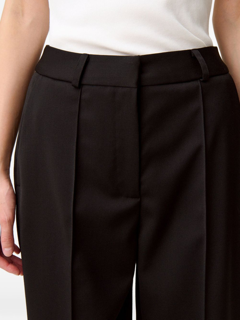 pleated straight trousers 5