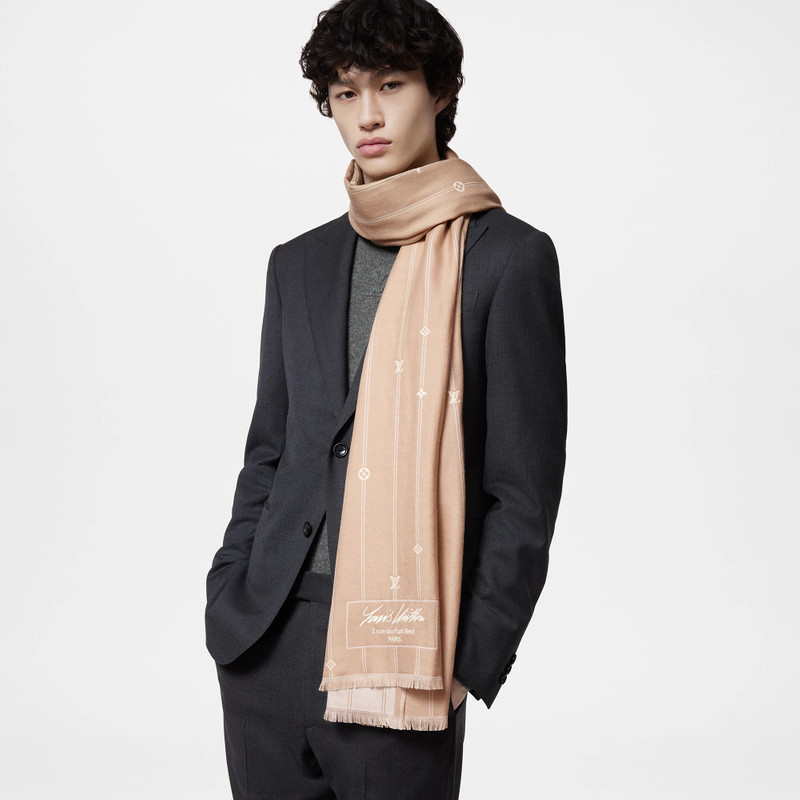 Monogram Stripes Stole 5