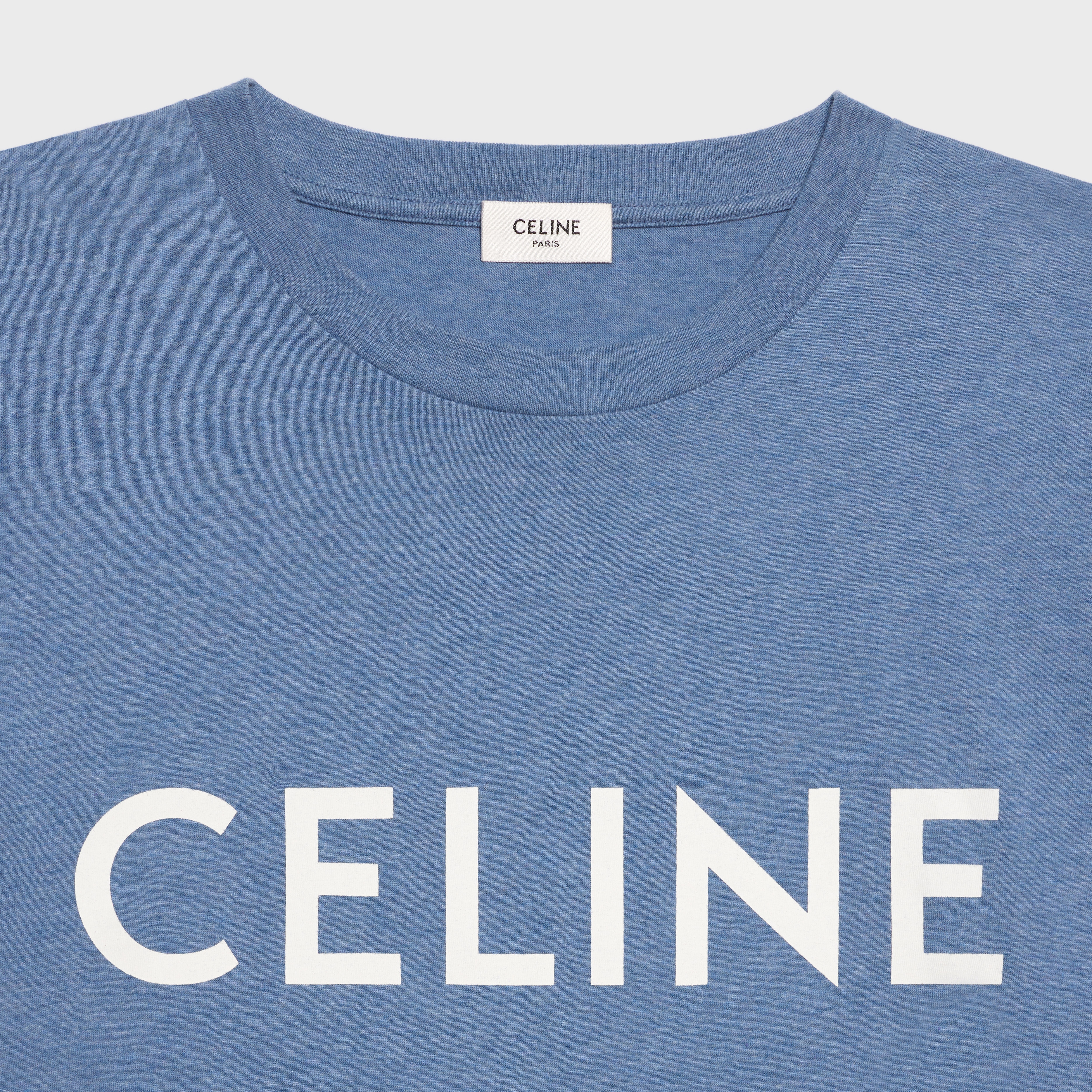 CELINE LOOSE UNISEX COTTON JERSEY T-SHIRT - 3