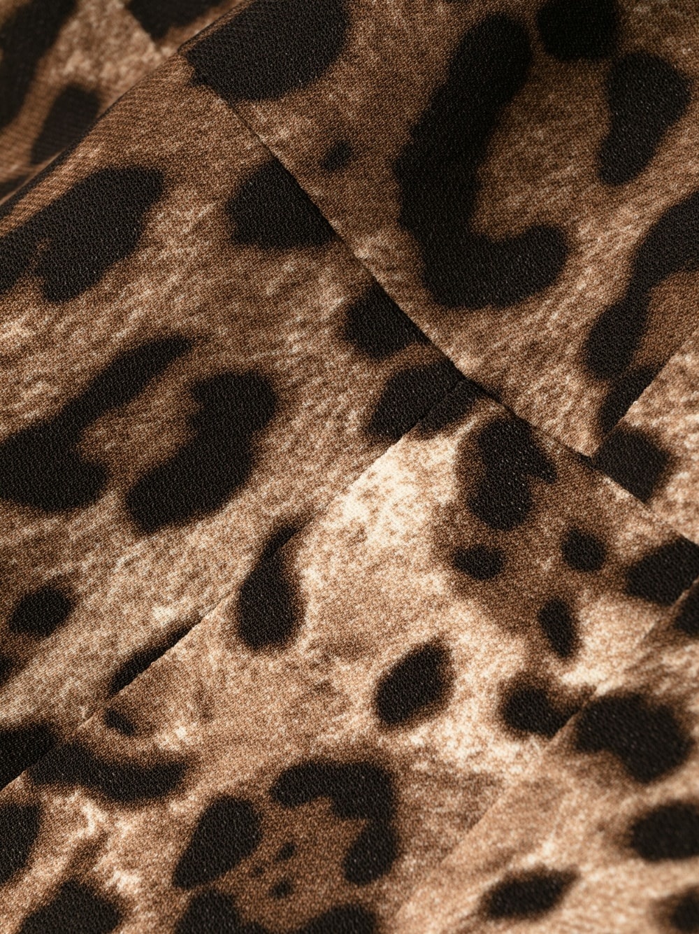 long-sleeve leopard-print dress - 6