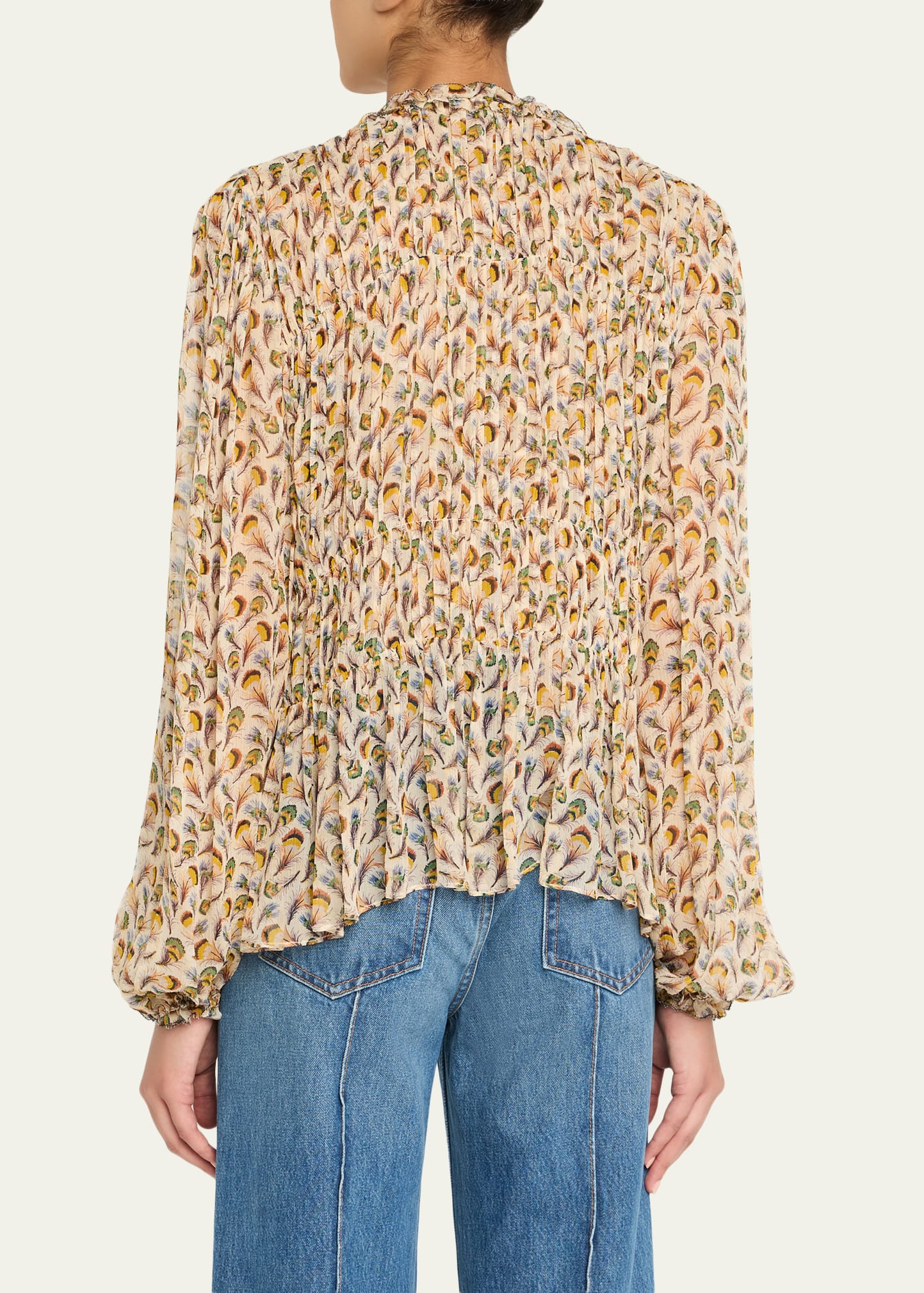 Robbie Tie-Front Silk Blouse - 3