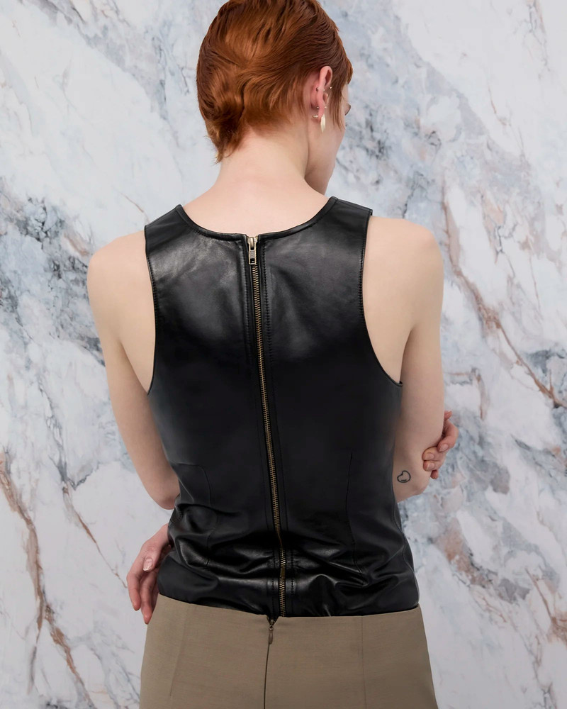 LEATHER TANK BLACK LEATHER 3