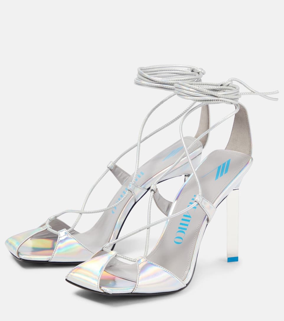 Adele metallic leather sandals - 5