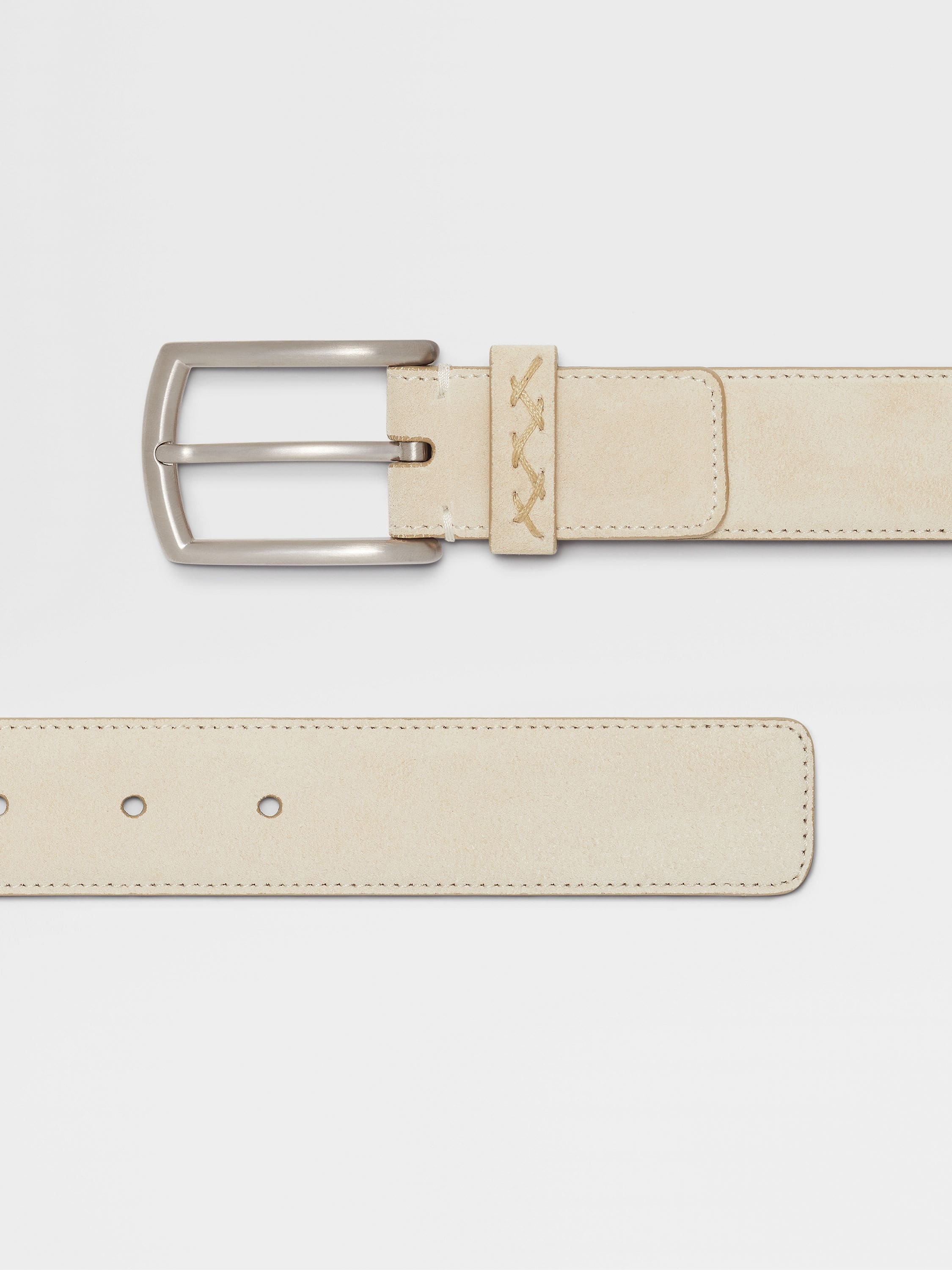 LIGHT BEIGE SUEDE BELT - 2