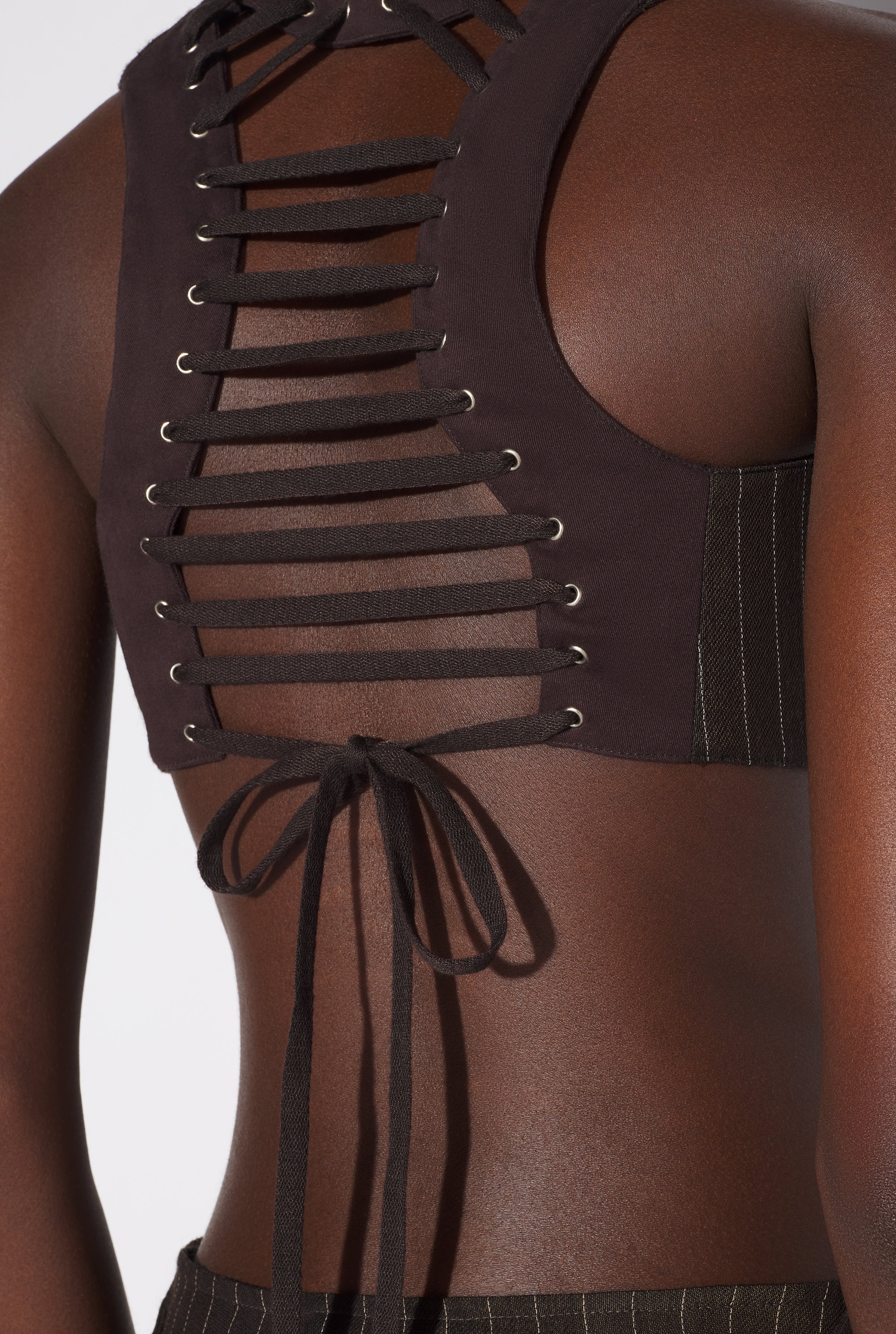 THE CROPPED SUIT VEST - 5