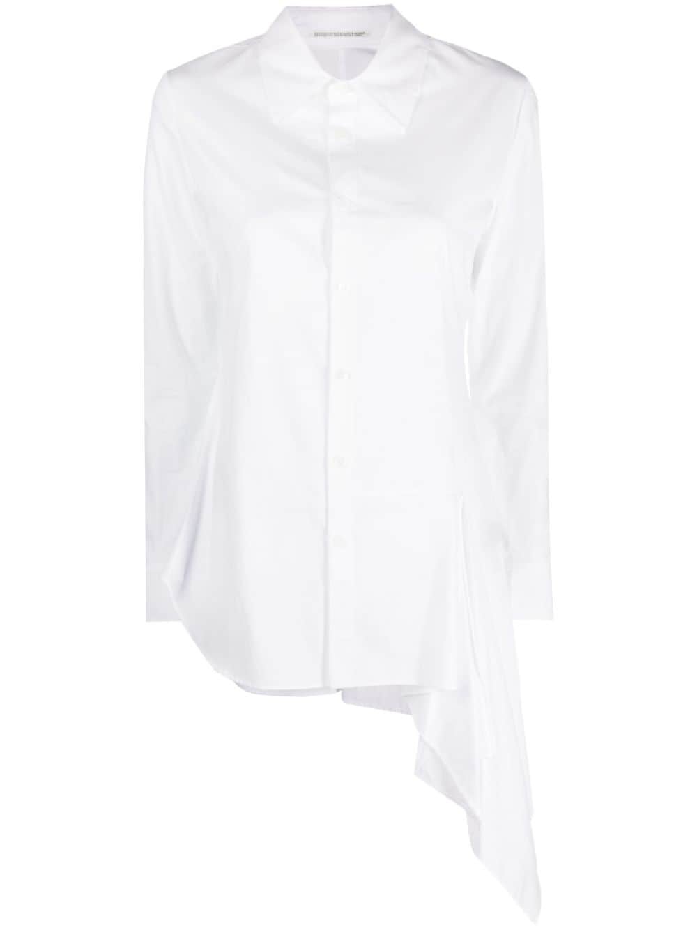 asymmetric cotton shirt - 1