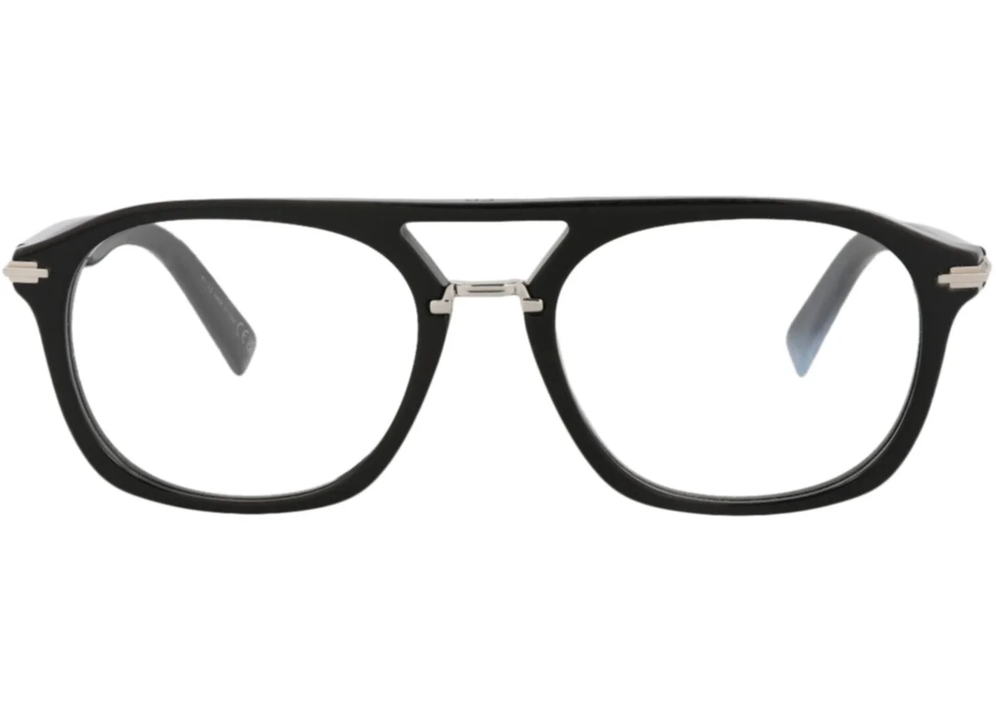 Dior Aviator-Frame Acetate Optical Frames Black Black Transparent (DM50037I-55-001) - 1