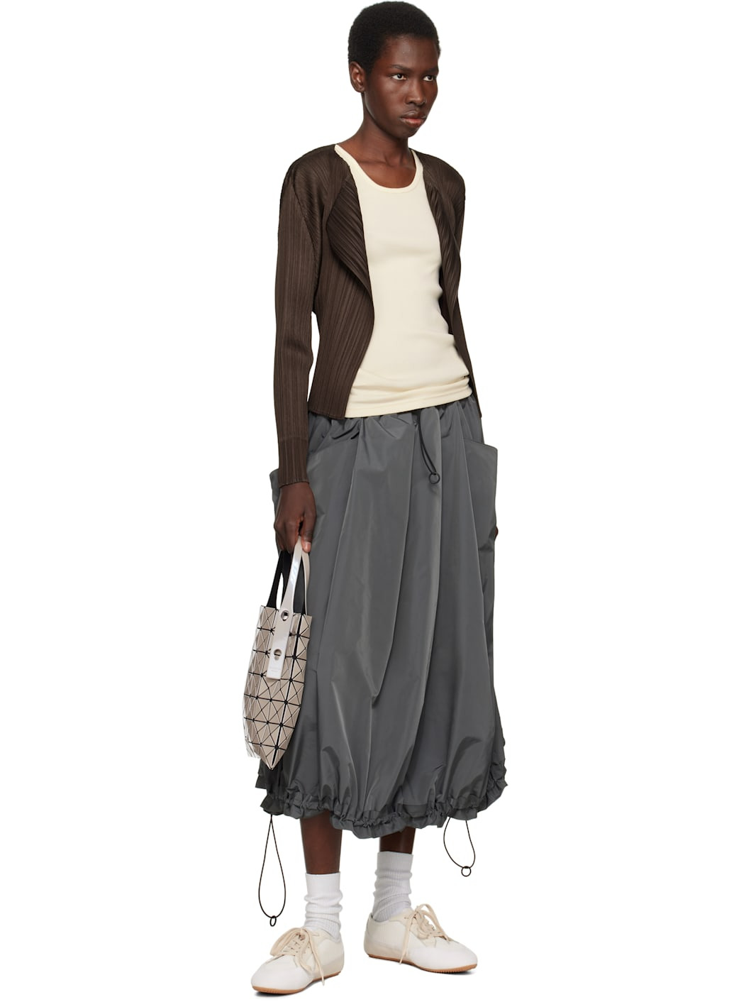 Gray Prism Metallic Tote - 4