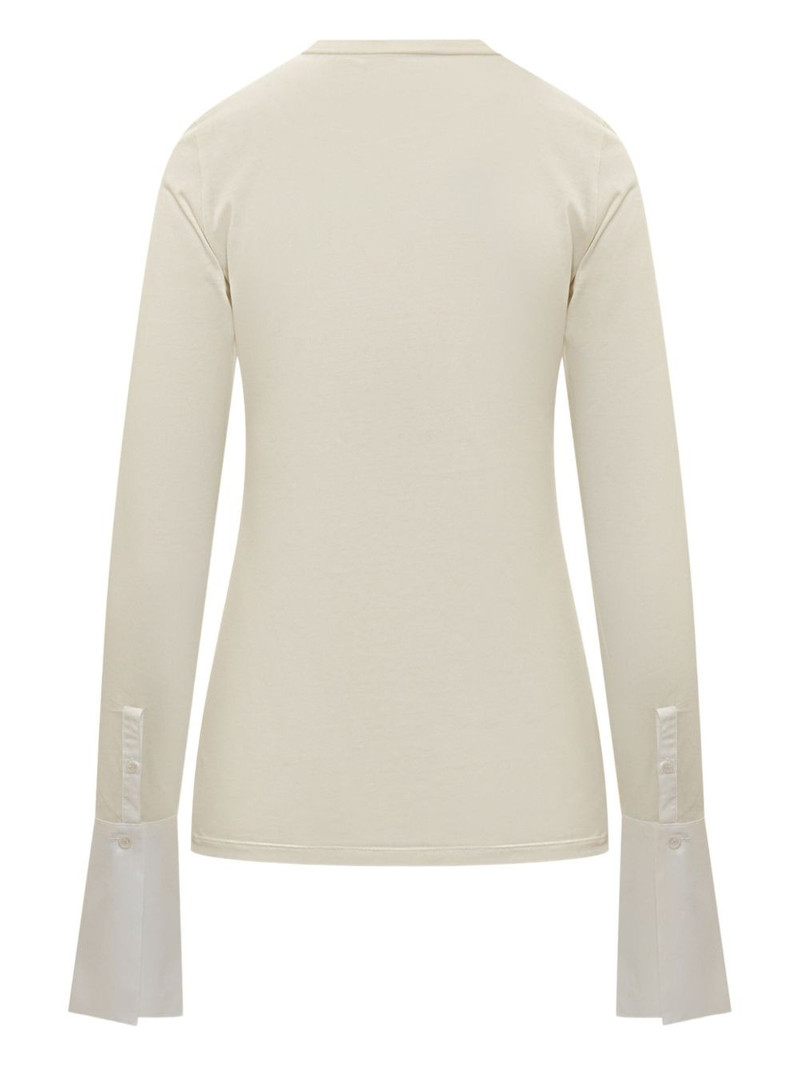 DARKPARK Nora contrast-cuff T-shirt outlook