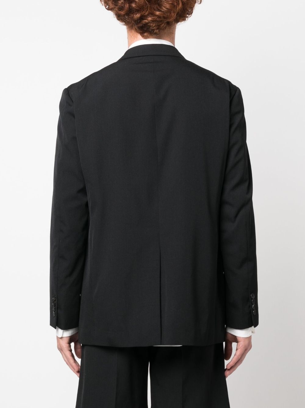 single-breasted wool blazer - 4