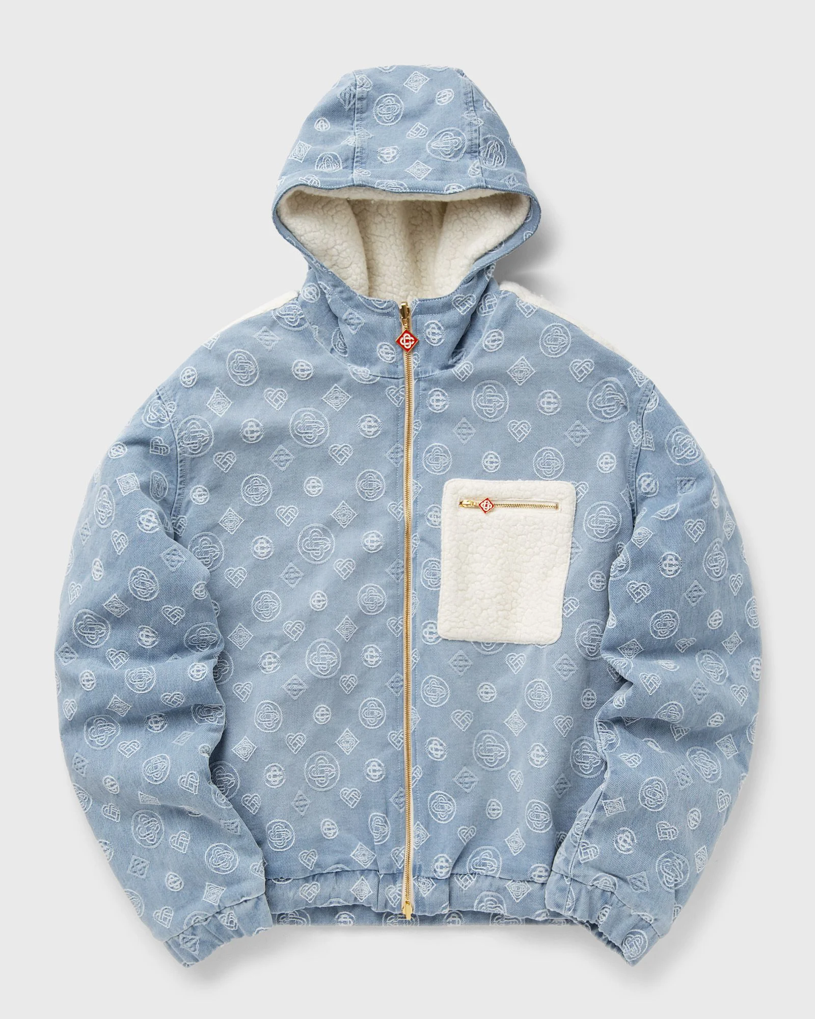 CASHMERE TERRY/ DENIM REVERSIBLE JACKET - 1