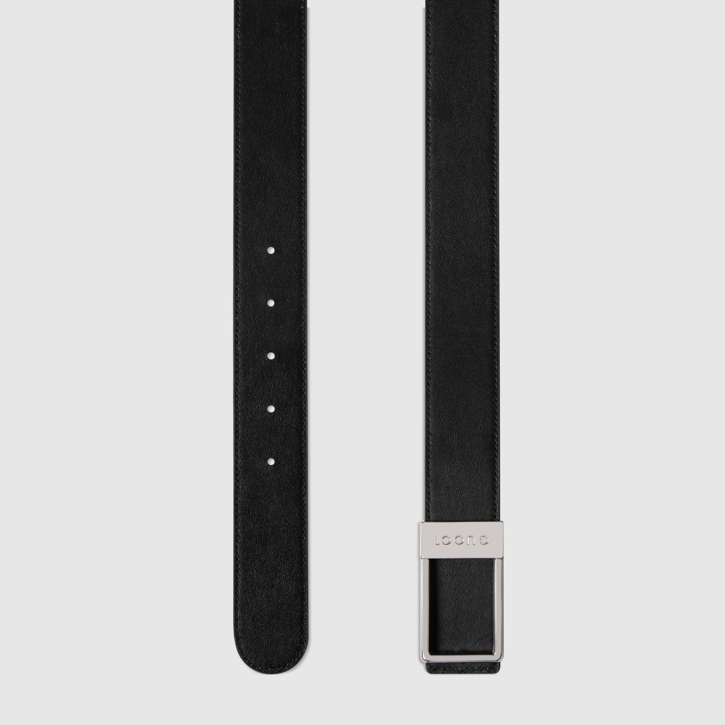 Reversible belt with rectangular buckle - 6