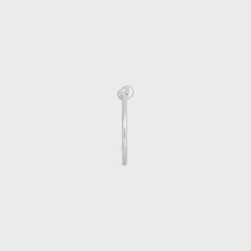 Knot Cuff in Brass with Rhodium Finish 3