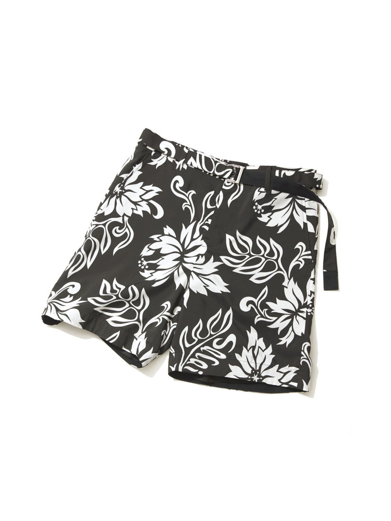 Floral 인쇄 반바지 1