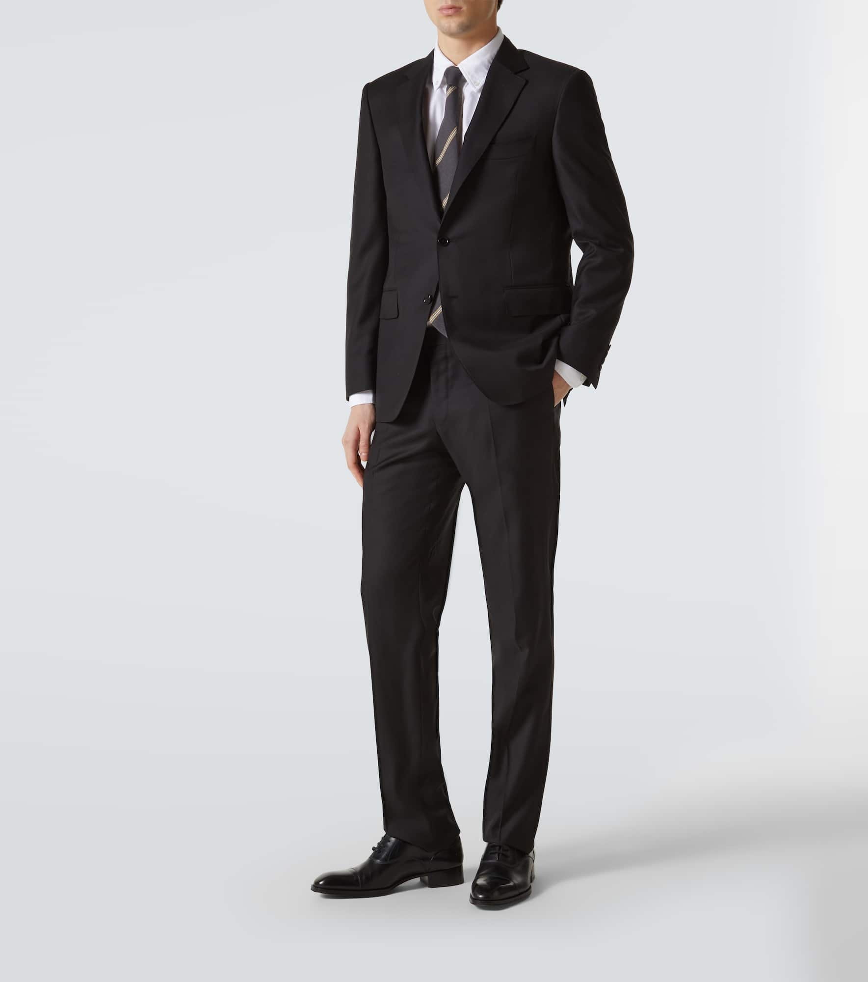 Single-breasted wool suit - 2