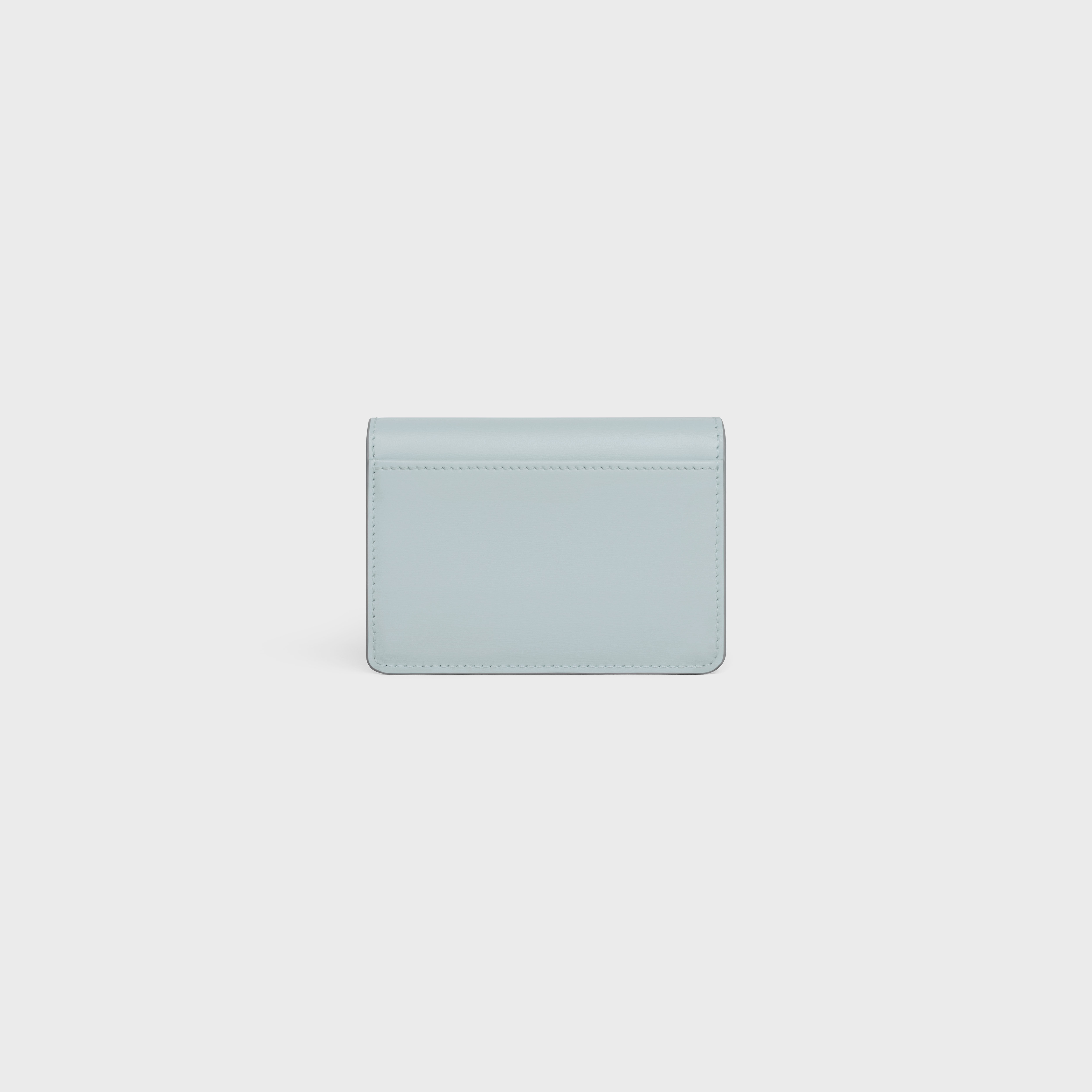 CARD HOLDER WITH FLAP TRIOMPHE IN Shiny calfskin - 3