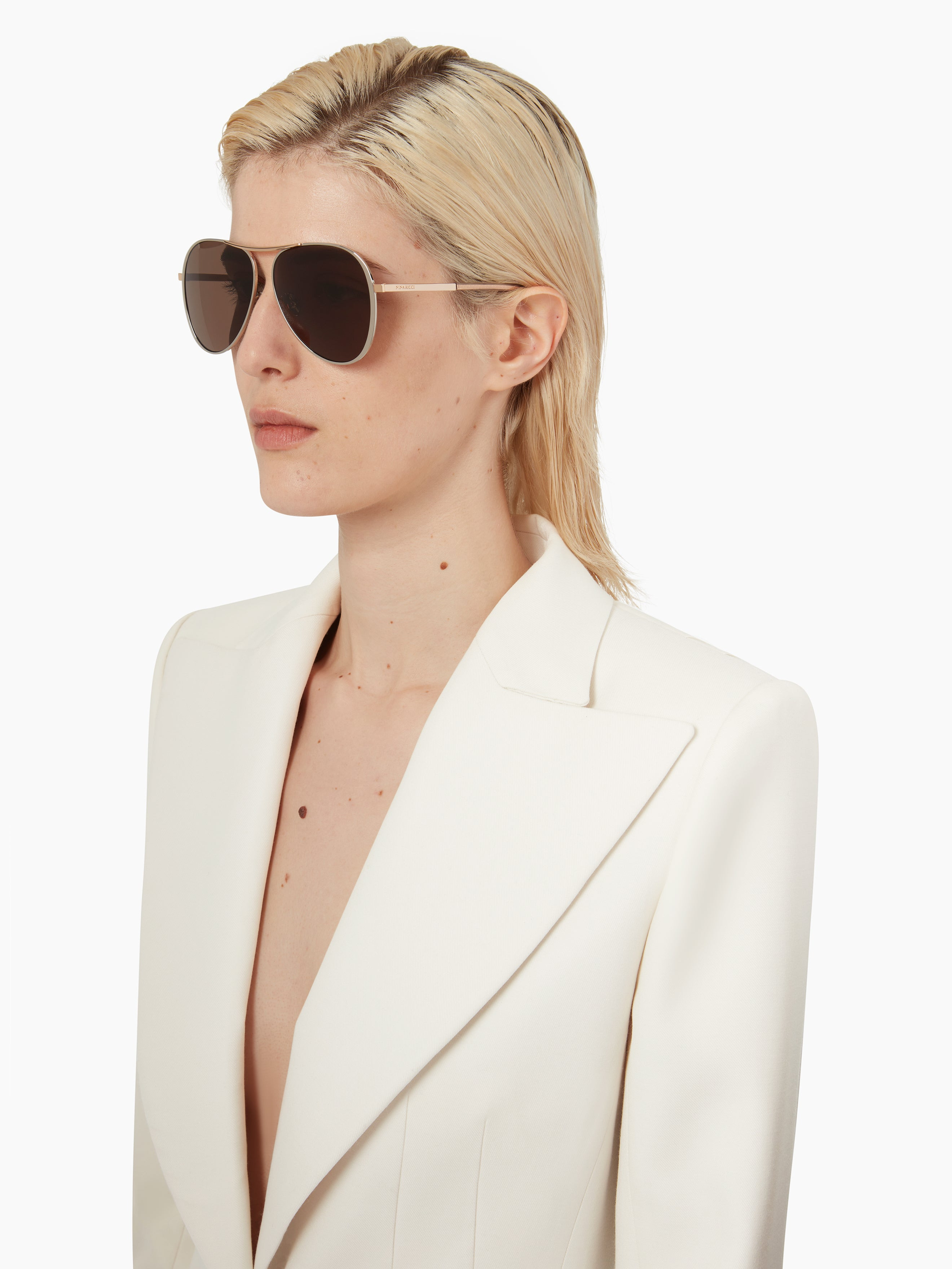 WAVES ROUND BROWN SUNGLASSES - 8