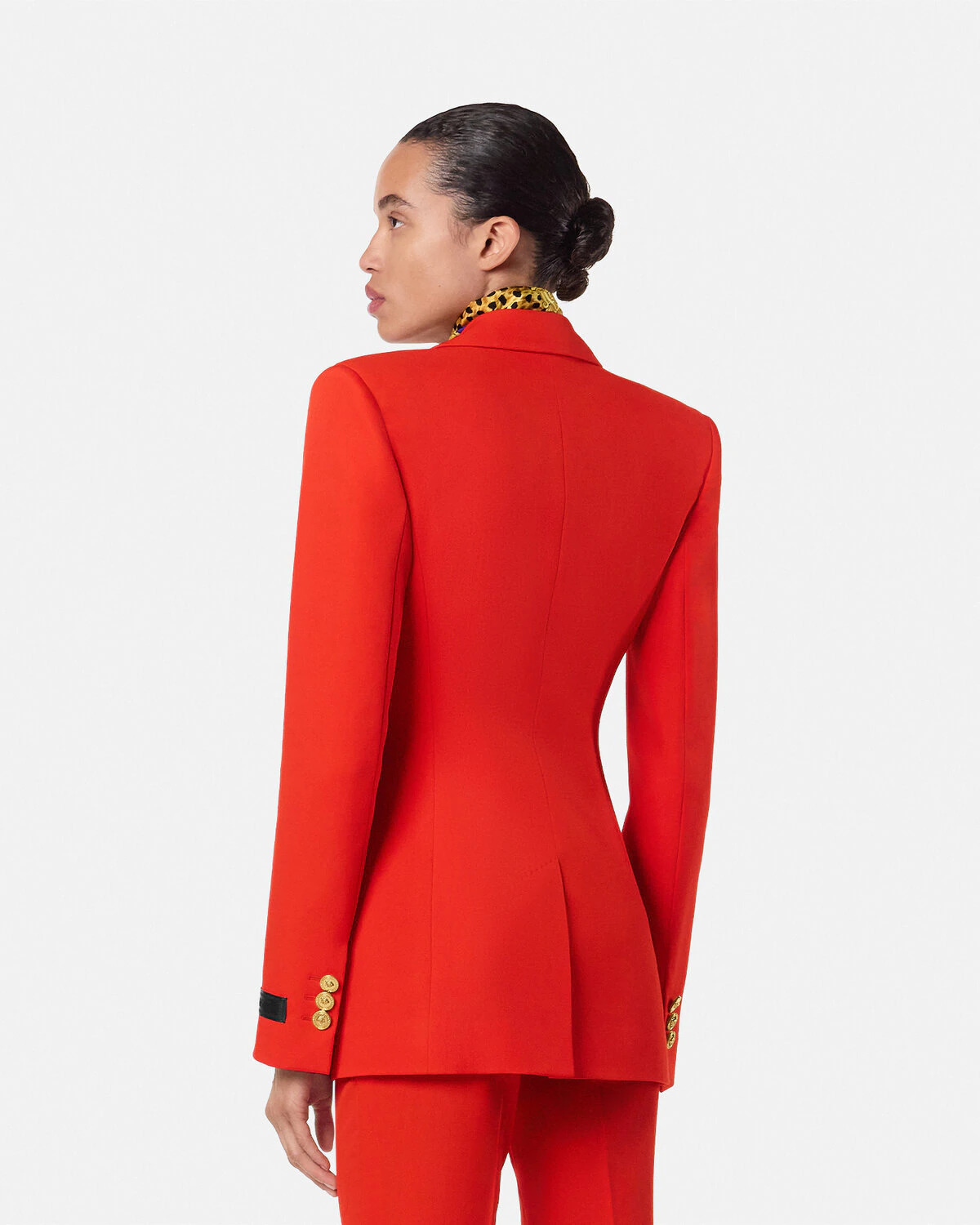 Wool Single-Breasted DV Blazer - 5