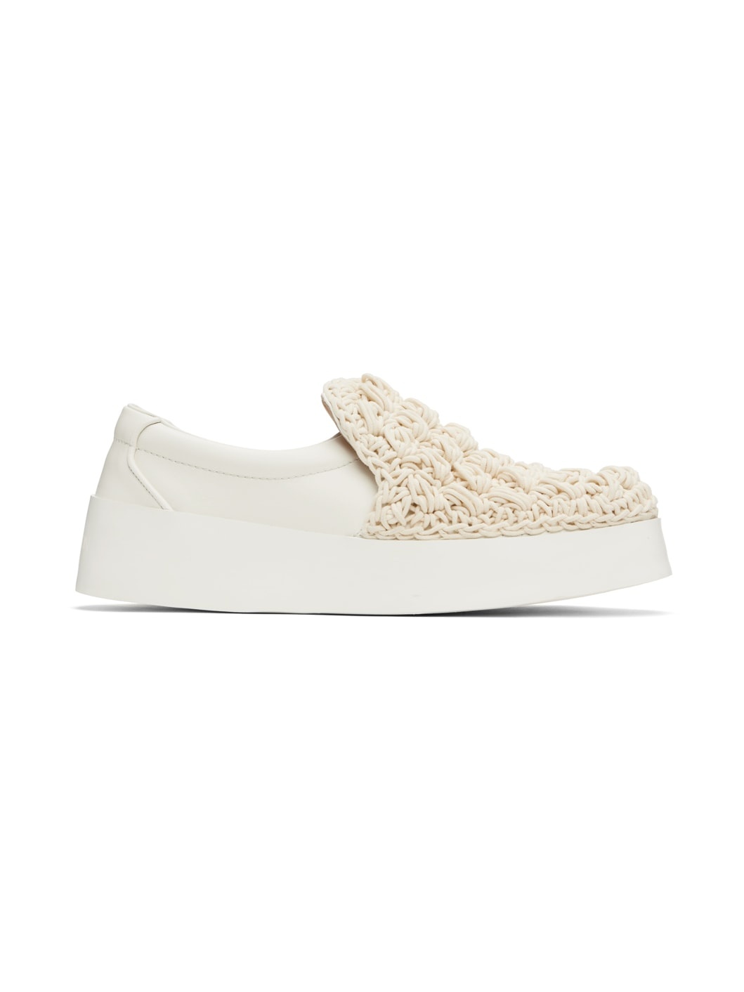 White Popcorn Sneakers - 1
