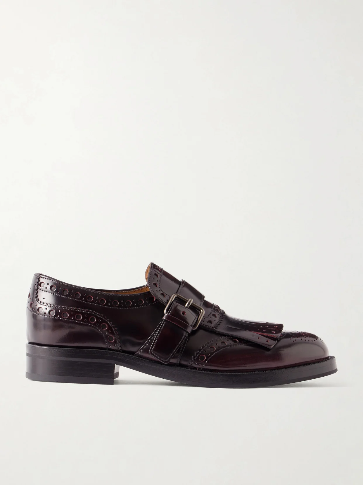 Phillis Fringed Leather Brogues - 1