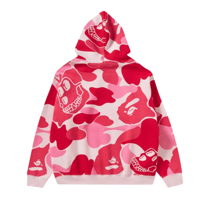 A BATHING APE® BAPE x BAYC Camo Pullover Hoodie 'Pink' outlook