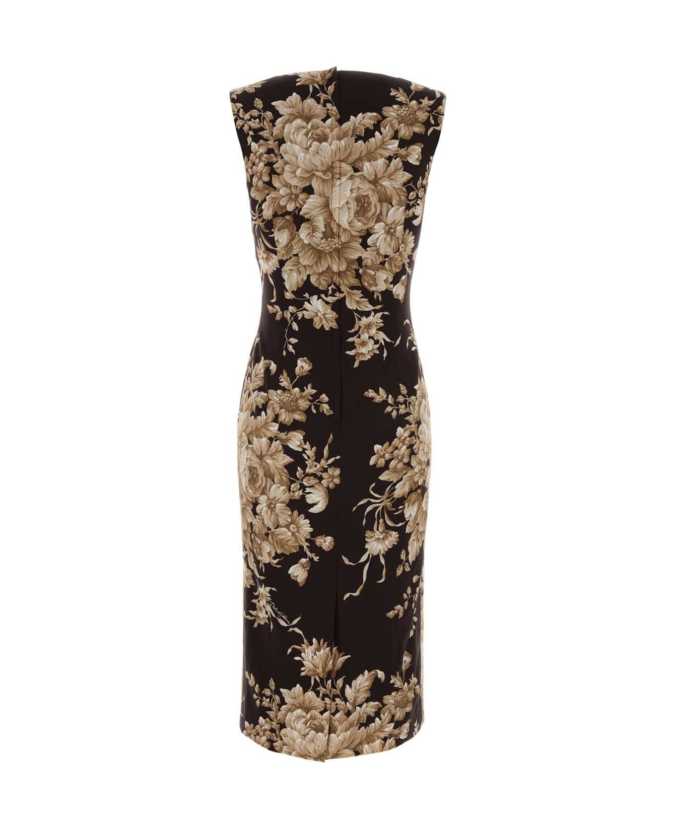 Rose Print Dress - 2