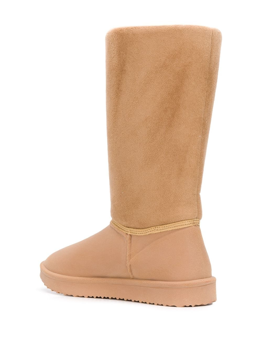 logo shearling boots - 3