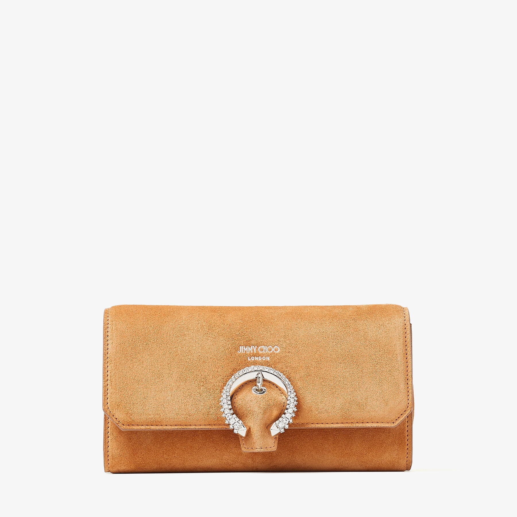 Wallet W/chain
Caramel Suede Mini Bag with Crystal Buckle - 1