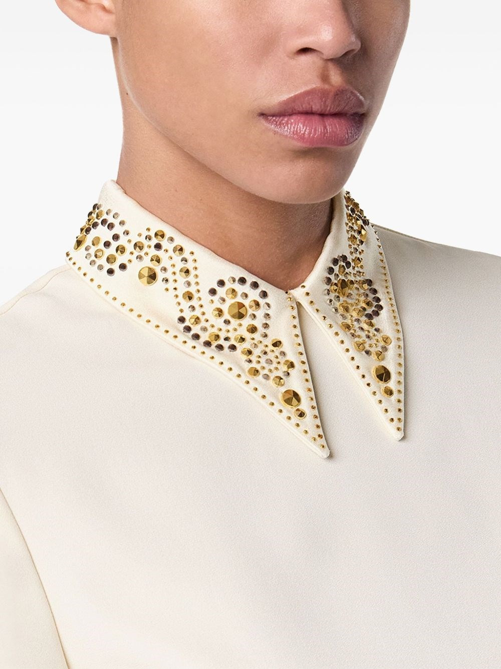 Envers satin top with studs - 3