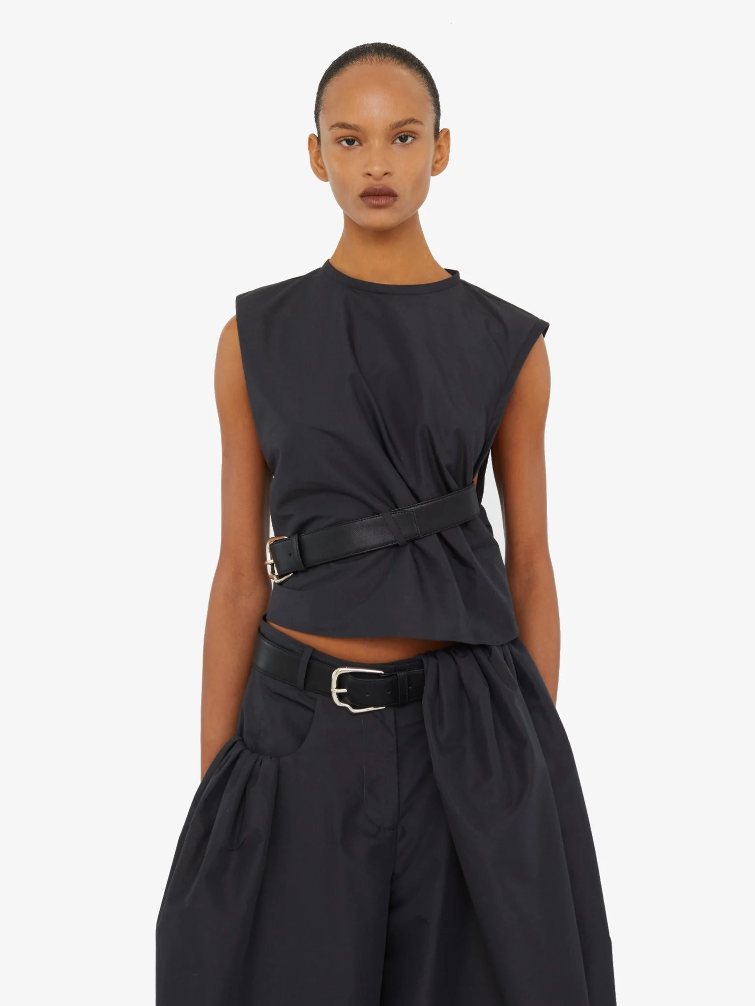 Locus Belted Taffeta Tank - 1