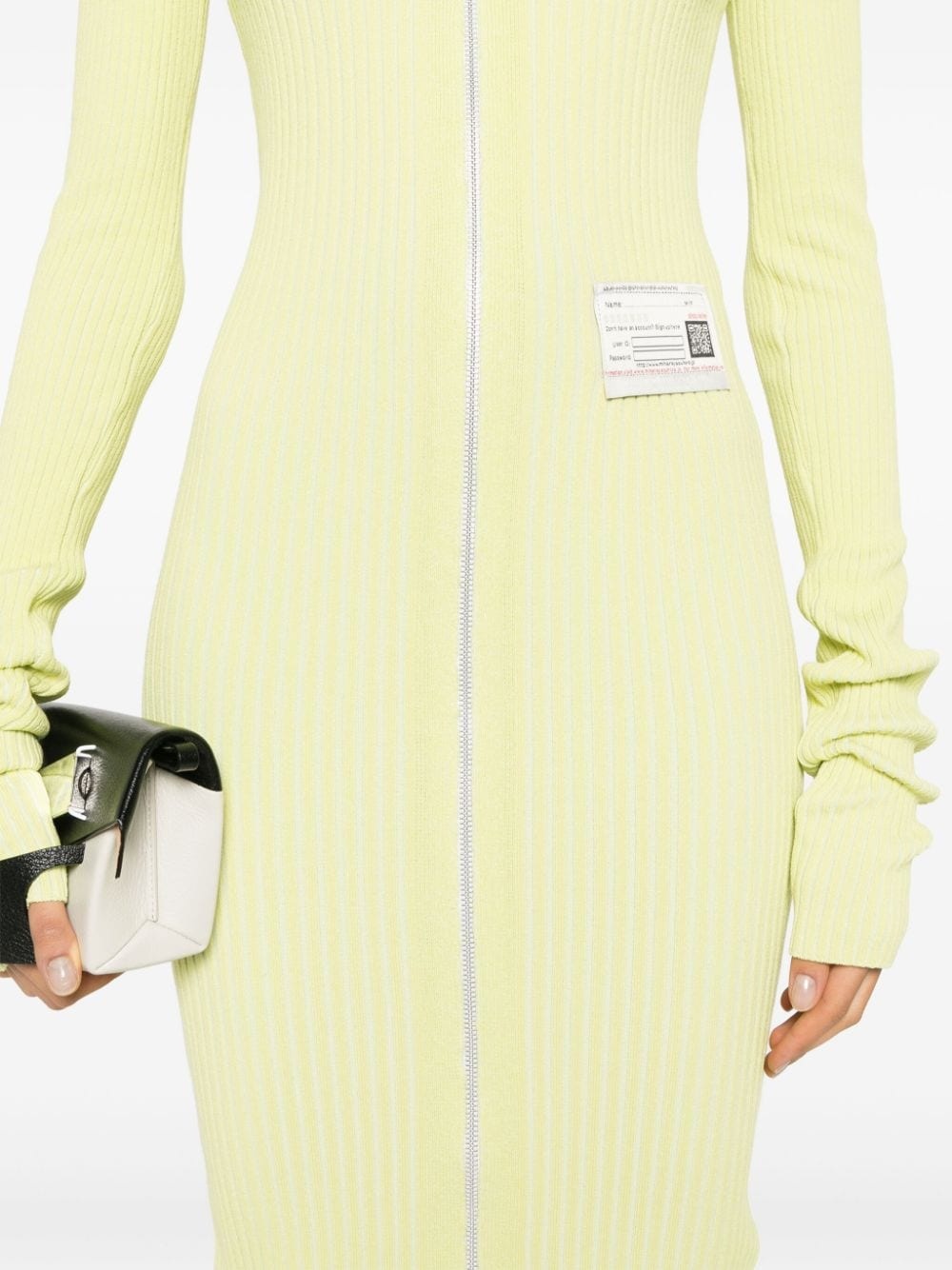 logo-patch midi dress - 5