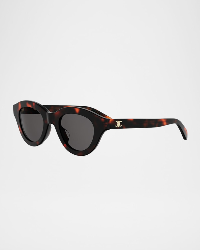 CELINE Triomphe Mini 47mm Round Sunglasses outlook