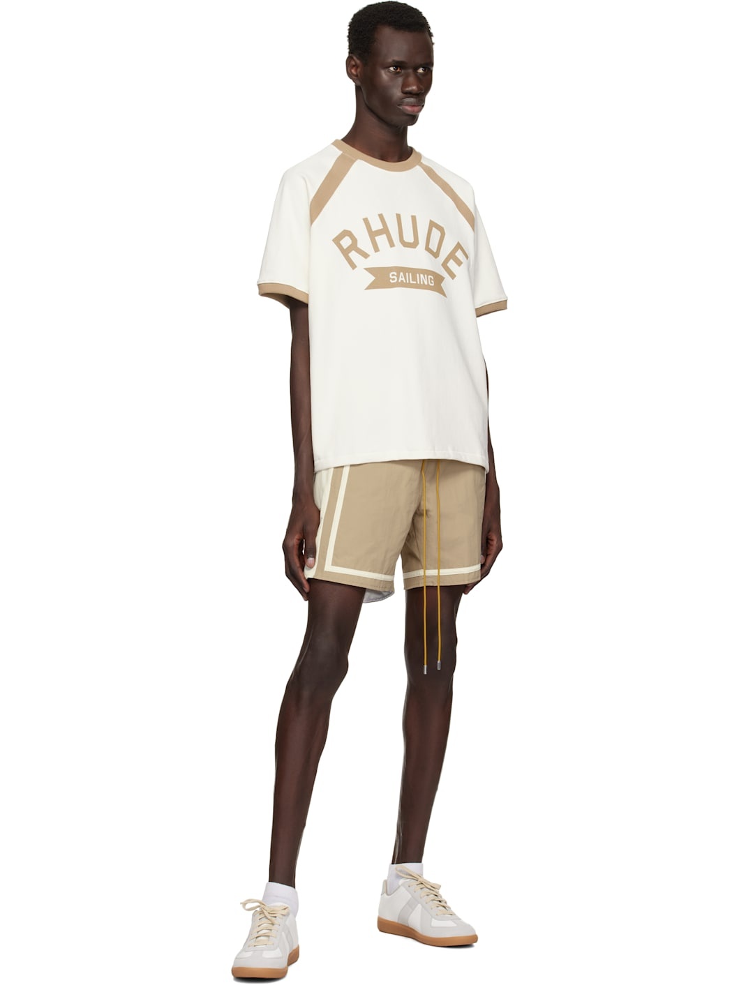Beige Moonlight Shorts - 4