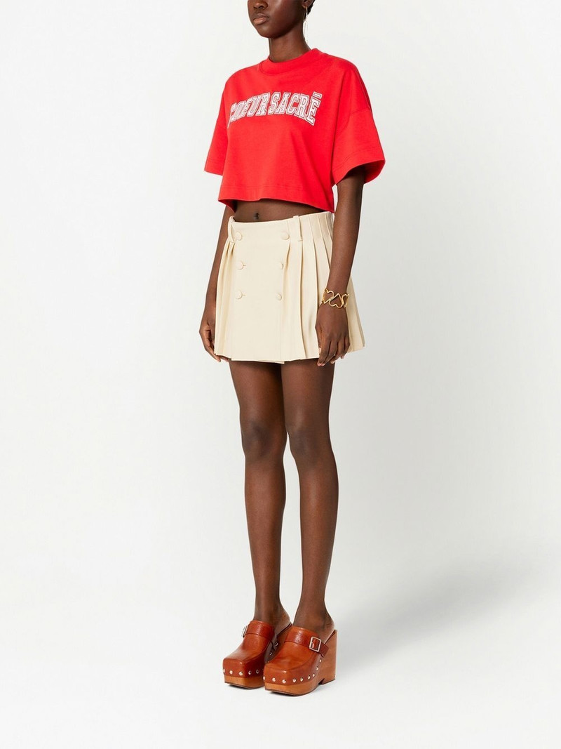 AMI Paris Couer Sacré cropped T-shirt outlook
