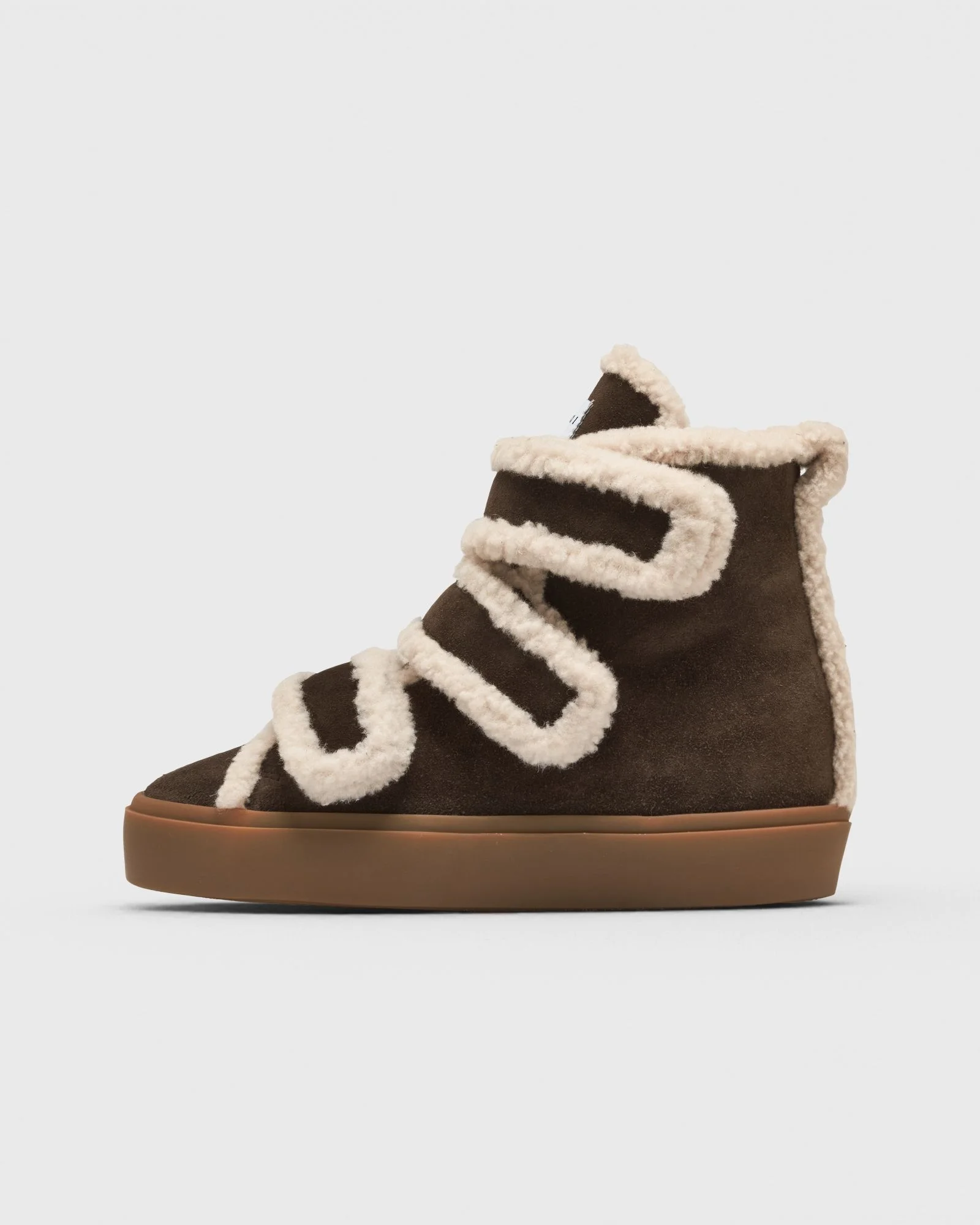 SHEARLING VELCRO WEDGE - 1